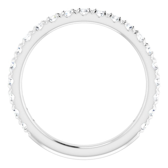 Diamond French-Set Anniversary Band