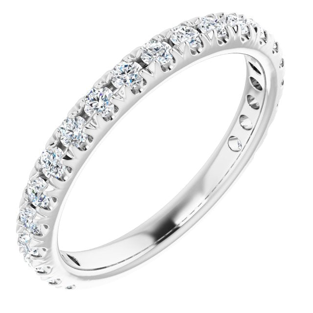 Diamond French-Set Anniversary Band