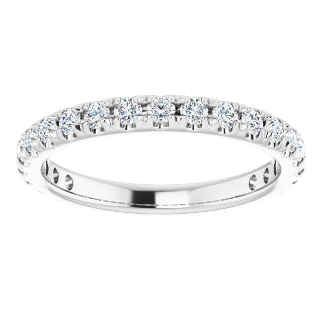 Diamond French-Set Anniversary Band