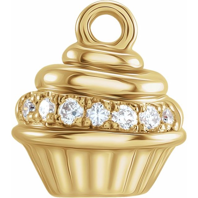 Diamond Cupcake Dangle