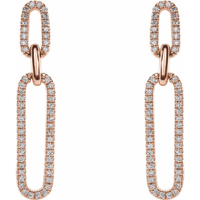 Diamond Link Earrings