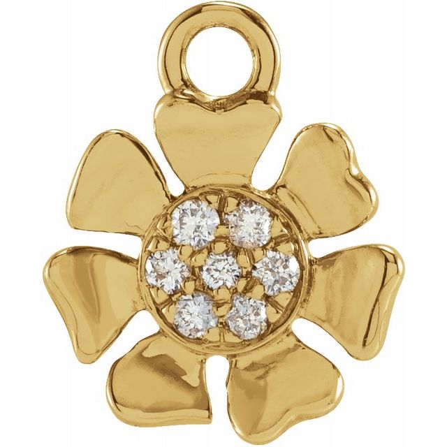 Diamond Flower Dangle